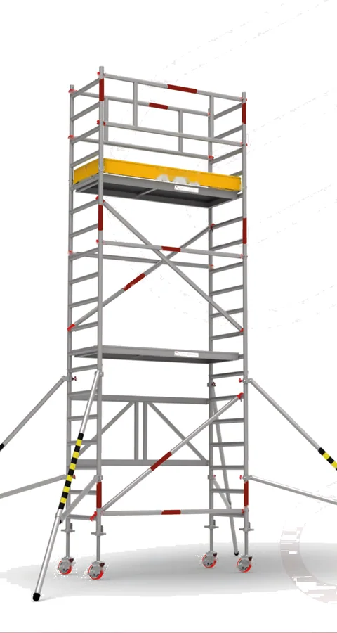 Folding Aluminium Mobile Tower 185×75 - Mobile Scaffolding Tower