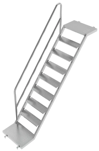 Z Type Ladder + Guard Rail